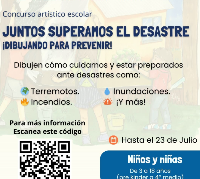 Concurso artístico escolar busca promover la preparación ante emergencias en Quilpué