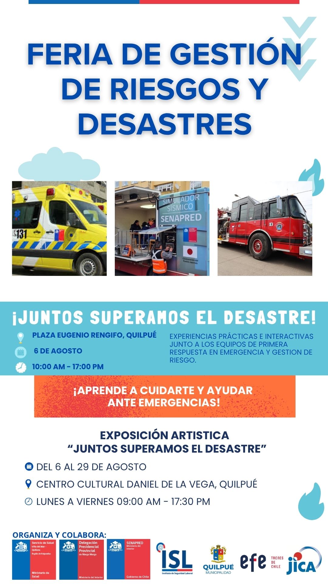Delegación Presidencial y Servicio de Salud Viña del Mar, Quillota y Petorca lanzarán en Quilpué proyecto piloto educativo sobre gestión del riesgo