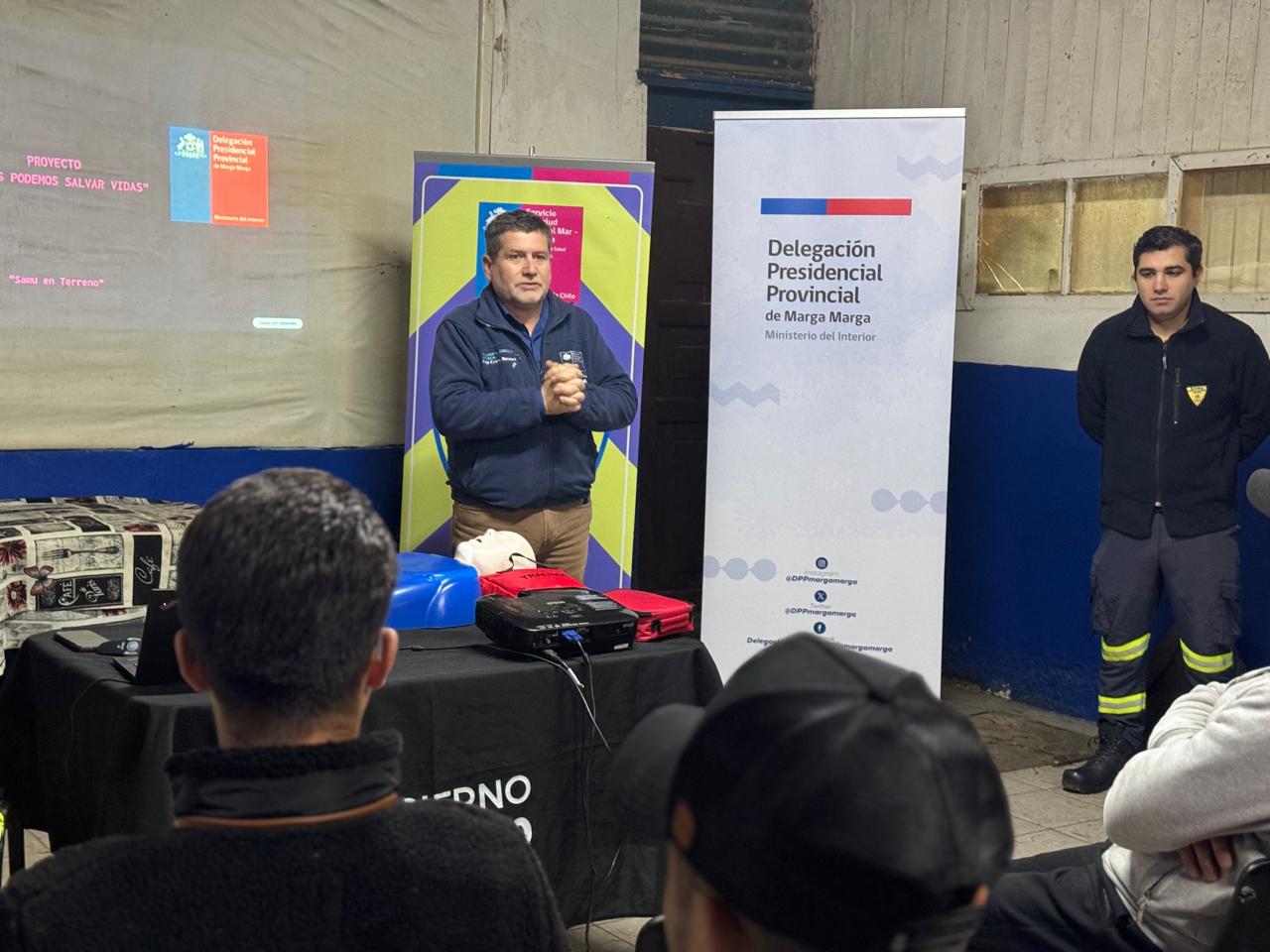Capacitación en reanimación cardiopulmonar fortalece seguridad en el fútbol amateur de Peñablanca