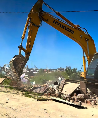 Finaliza demolición en la toma Calicheros de Quilpué