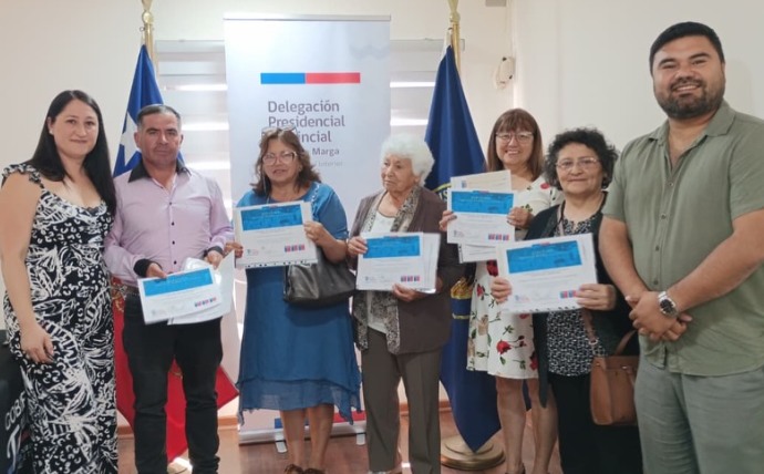 Delegación Presidencial de Marga Marga entrega recursos del Fondo Social Presidente de la República a 17 organizaciones