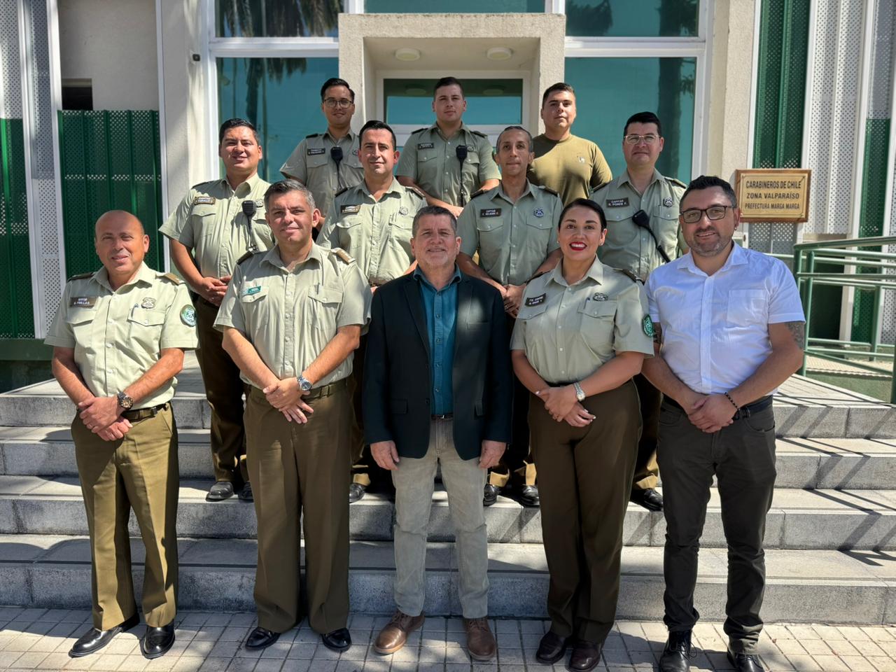 Delegado Presidencial Provincial se despide de Carabineros de la Prefectura de Marga Marga